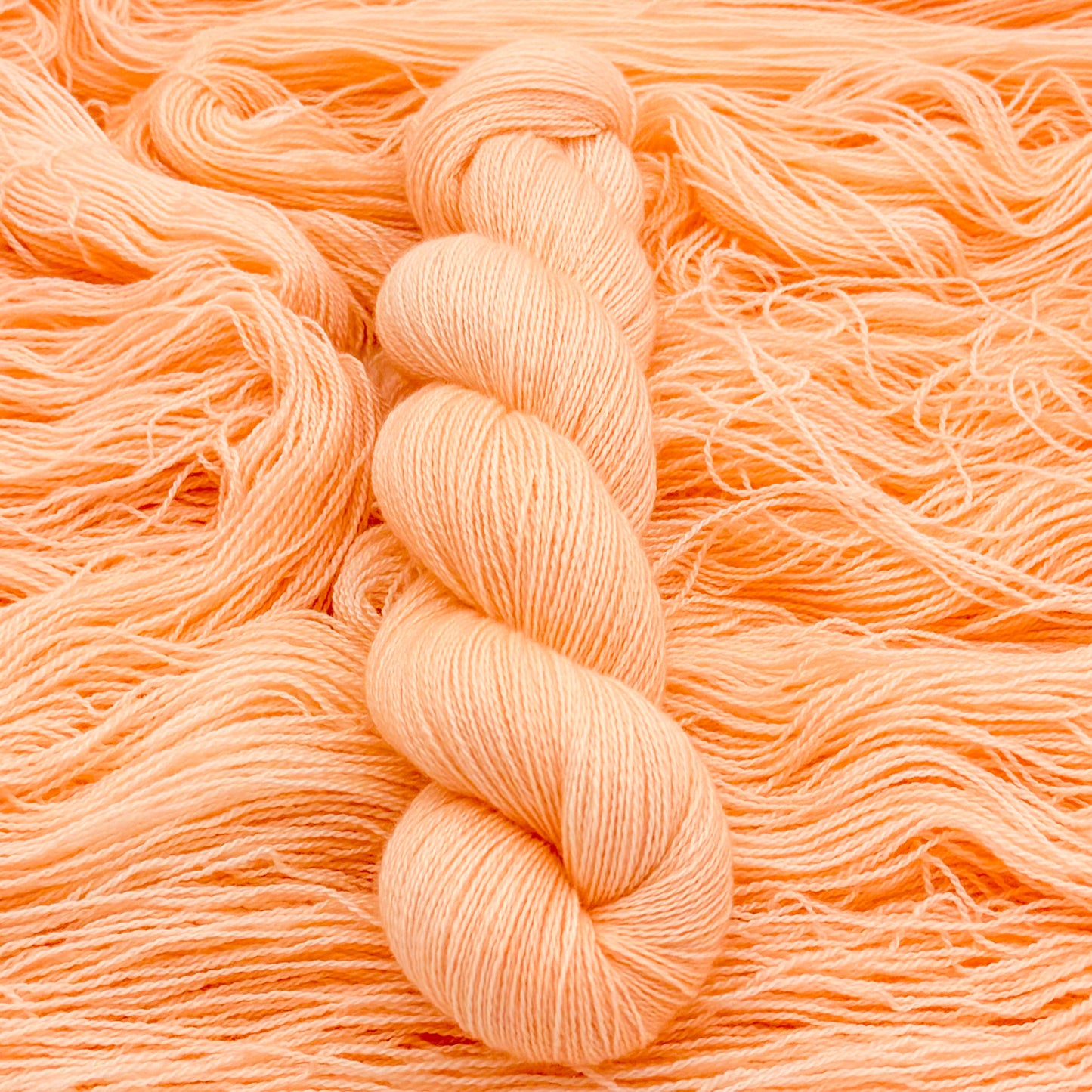 100% Mongolian Cashmere Lace - Cantaloupe